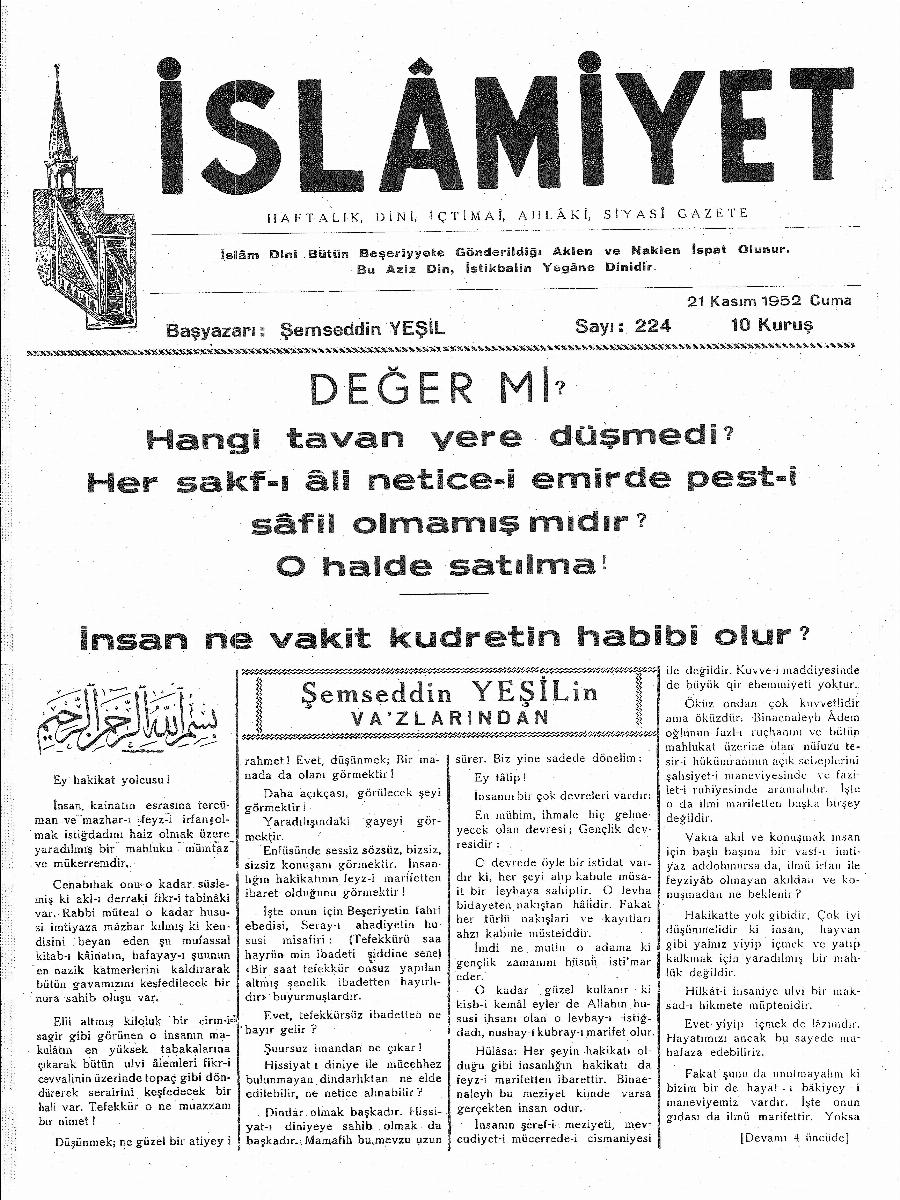 5. Cilt 224. Sayı Kapağı