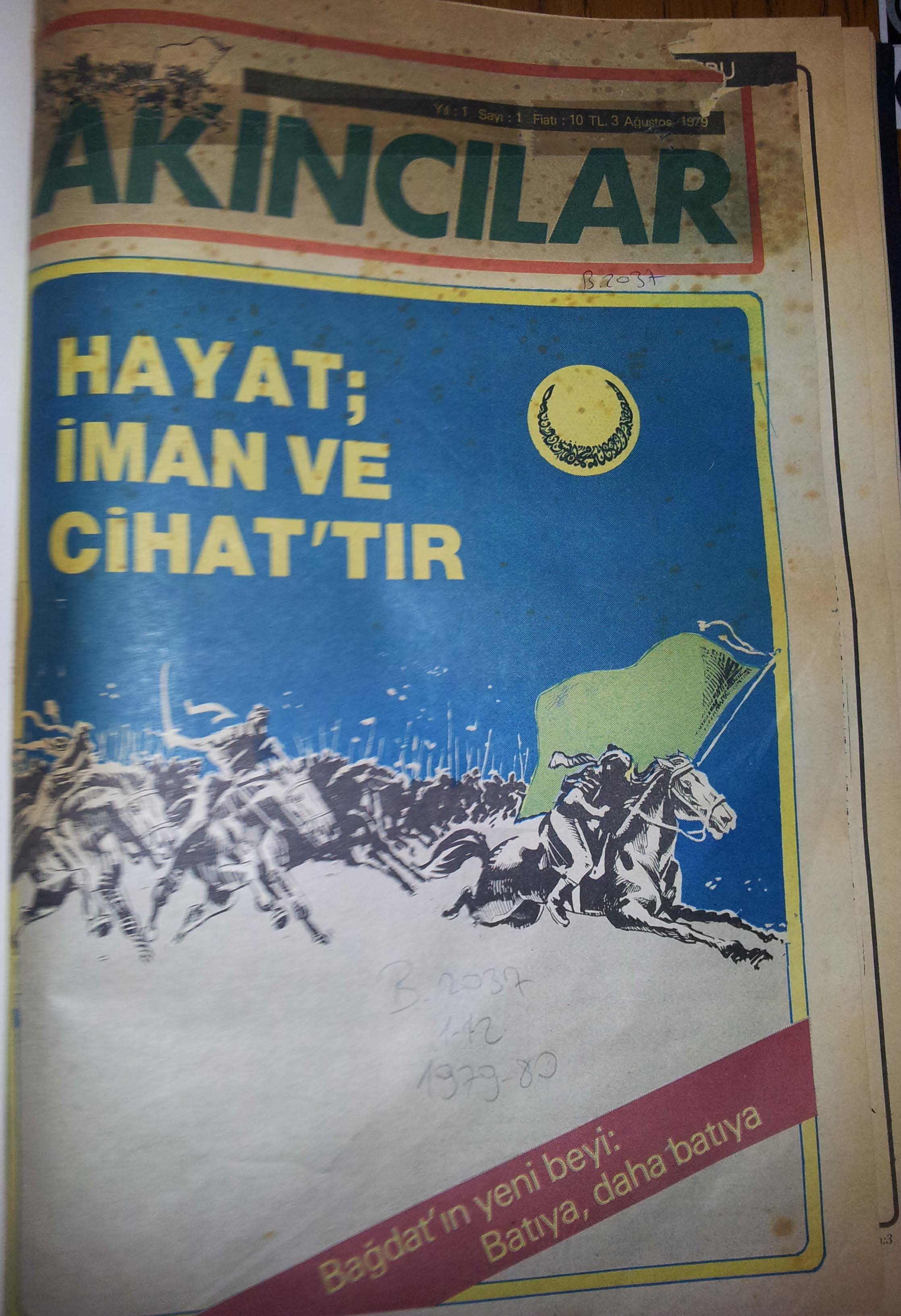 1. Sayı Kapağı
