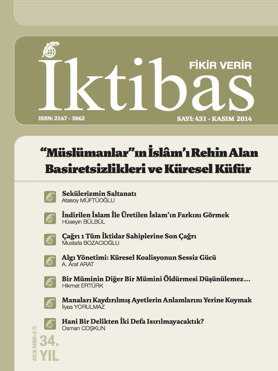 34. Cilt 431. Sayı Kapağı