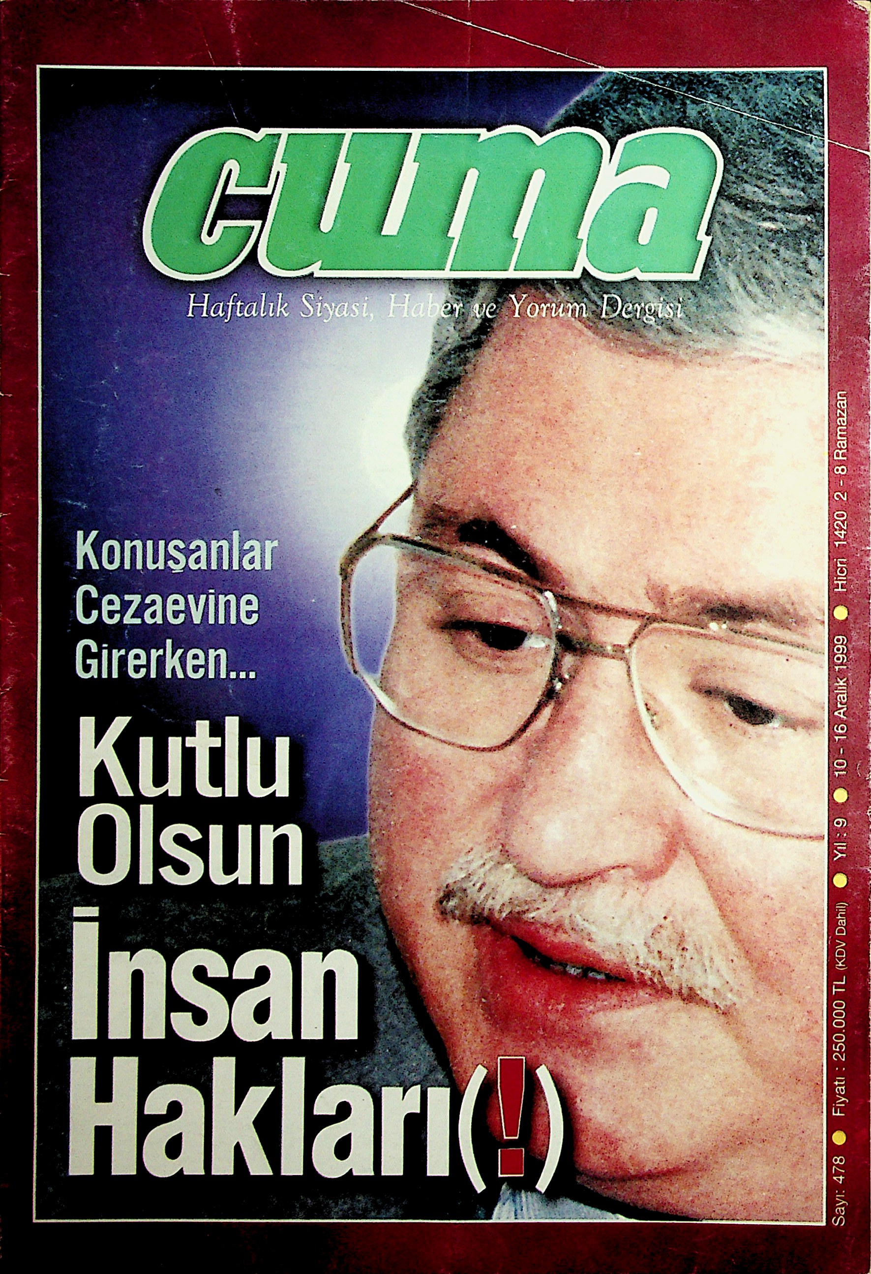 1. Cilt 478. Sayı Kapağı