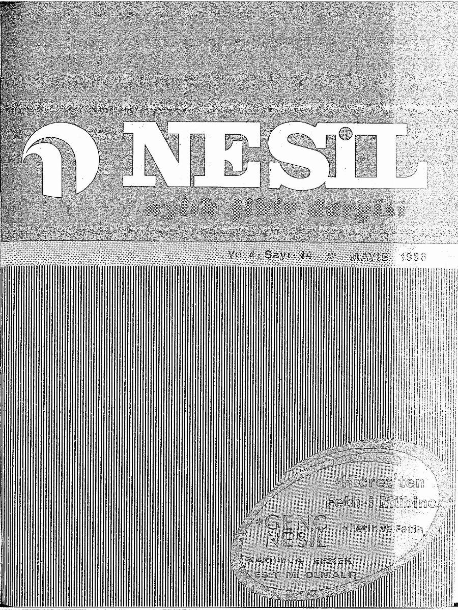 4. Cilt 44. Sayı Kapağı