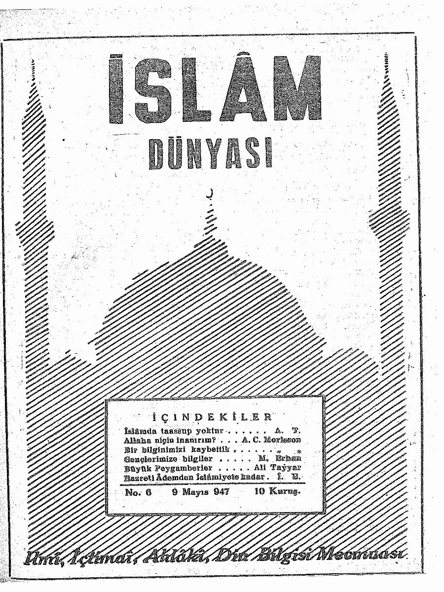 1. Cilt 6. Sayı Kapağı