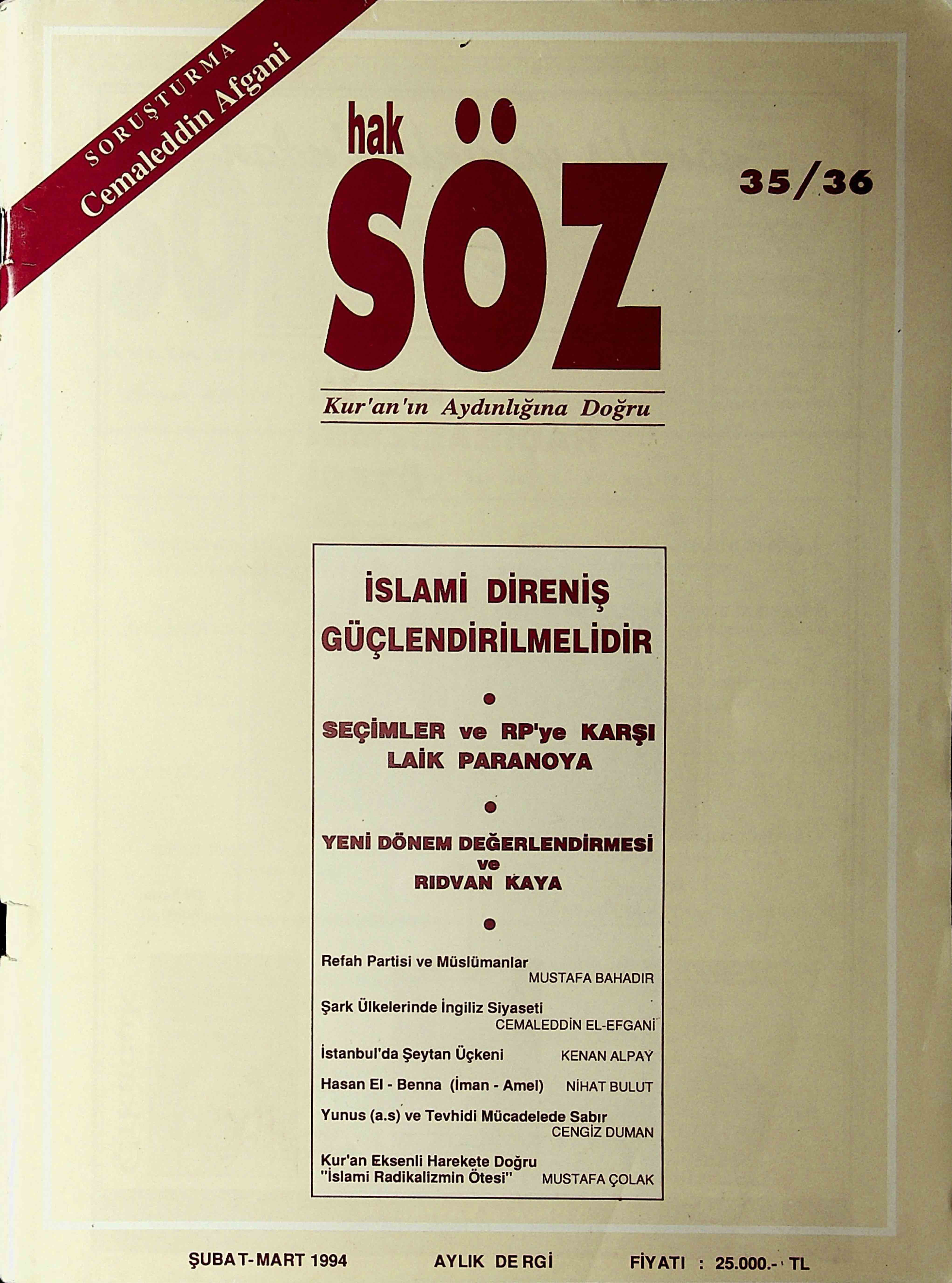 35-36. Sayı Kapağı