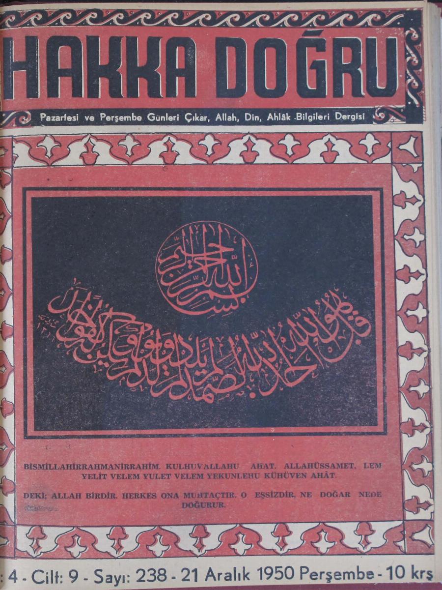 9. Cilt 238. Sayı Kapağı