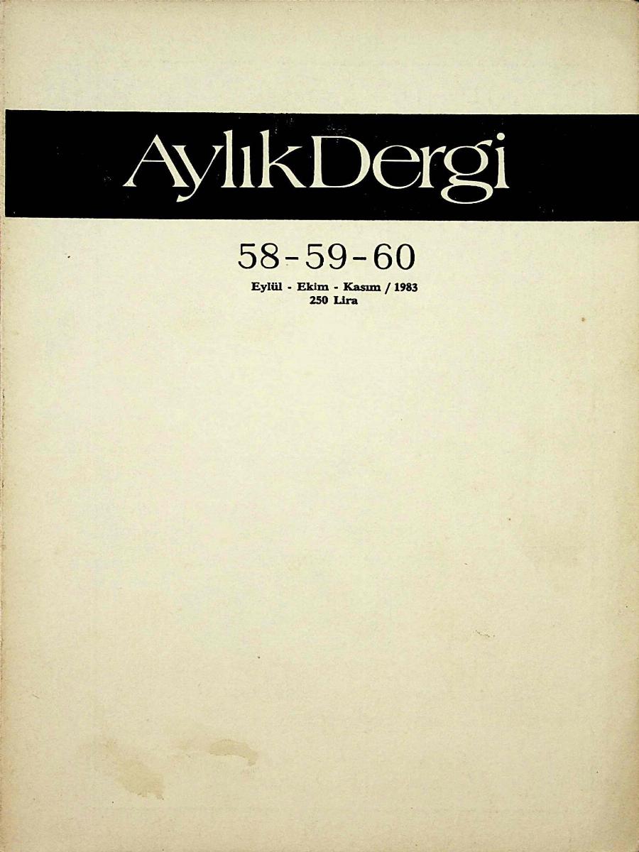 58-59-60. Sayı Kapağı