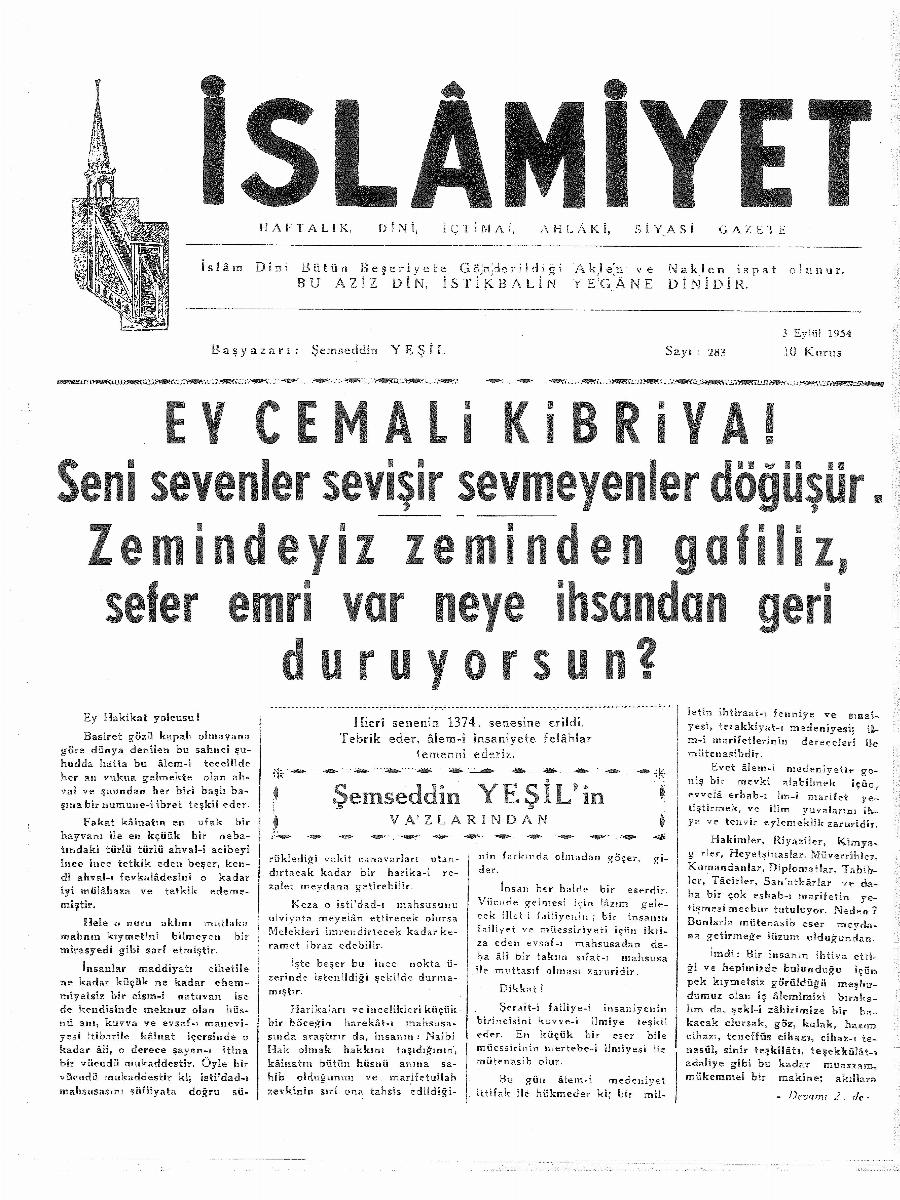 6. Cilt 283. Sayı Kapağı