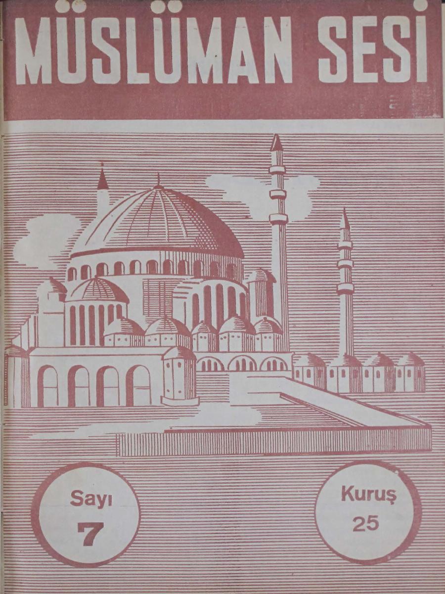 1. Cilt 7. Sayı Kapağı
