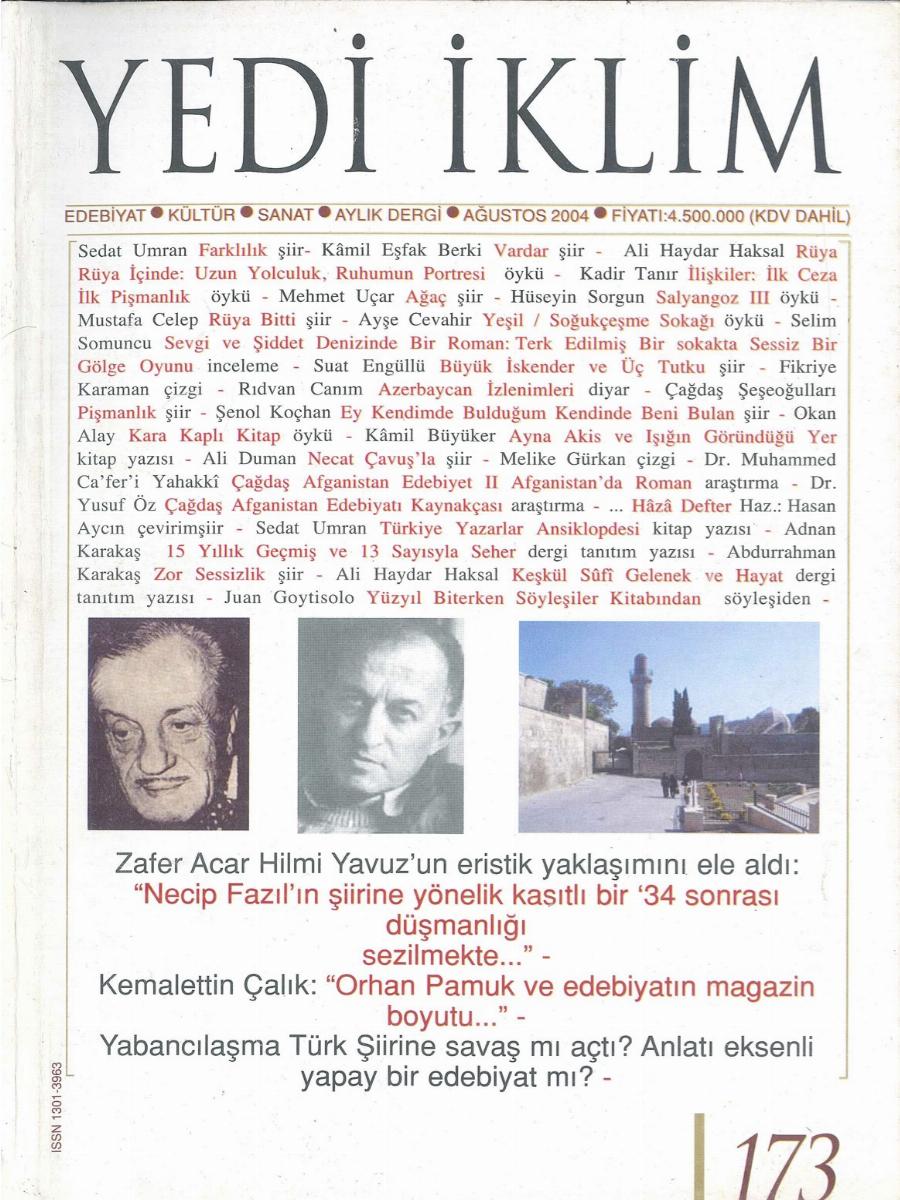 17. Cilt 173. Sayı Kapağı