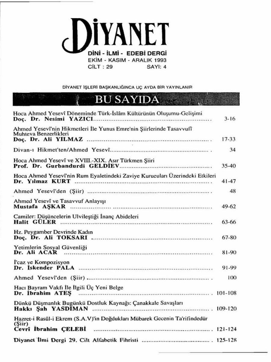 29. Cilt 4. Sayı Kapağı
