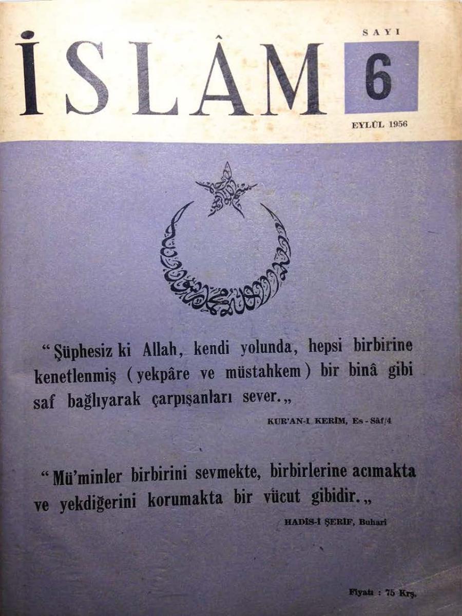1. Cilt 6. Sayı Kapağı
