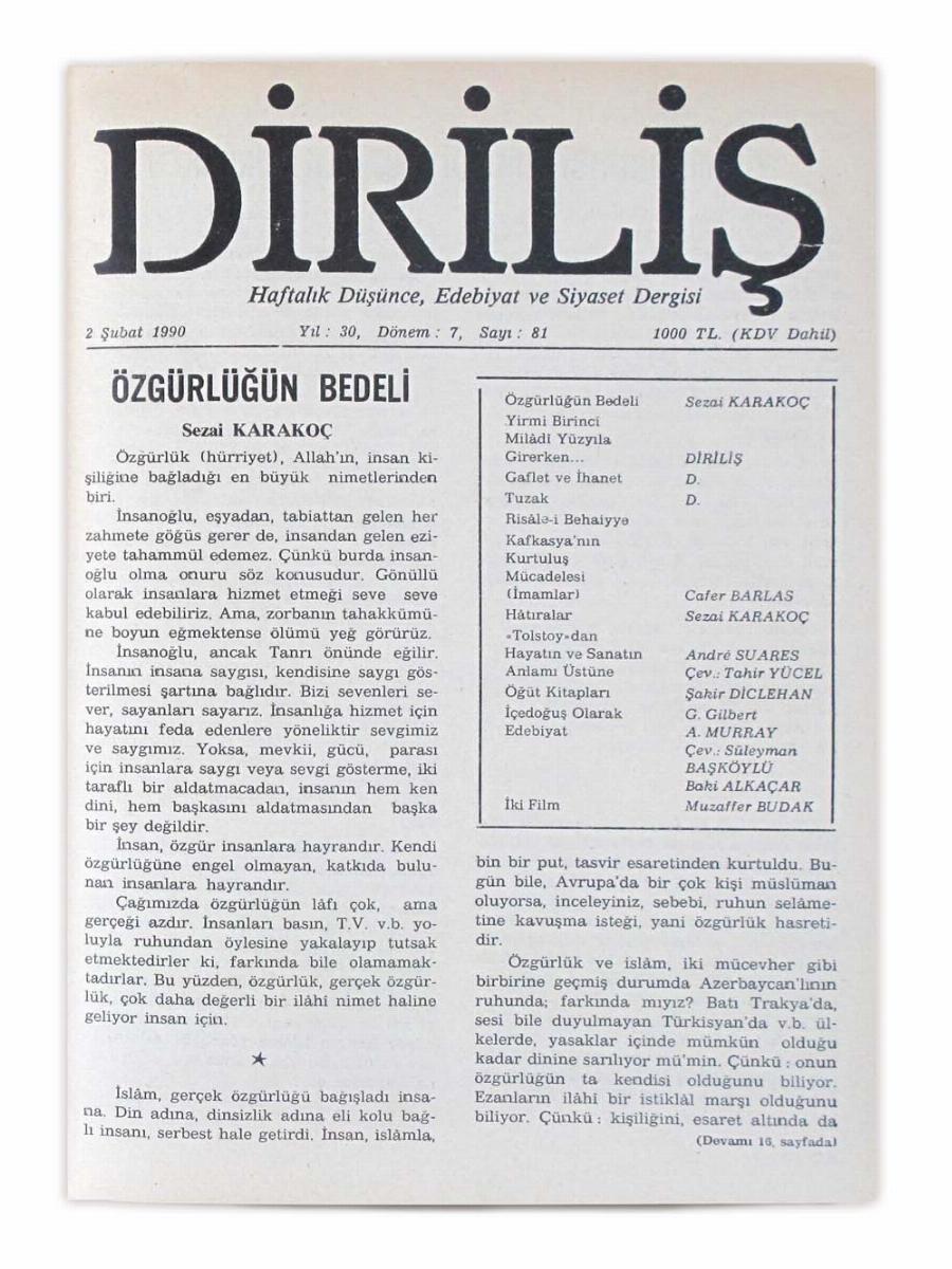 7. Cilt 81. Sayı Kapağı