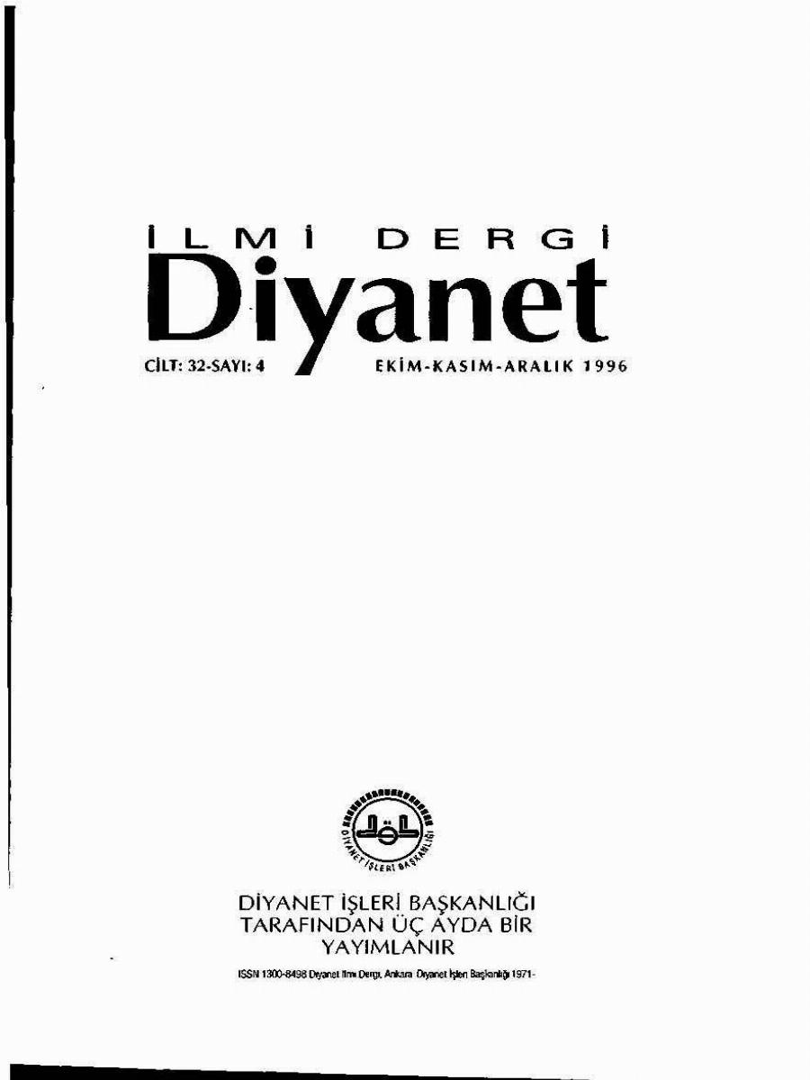 32. Cilt 4. Sayı Kapağı