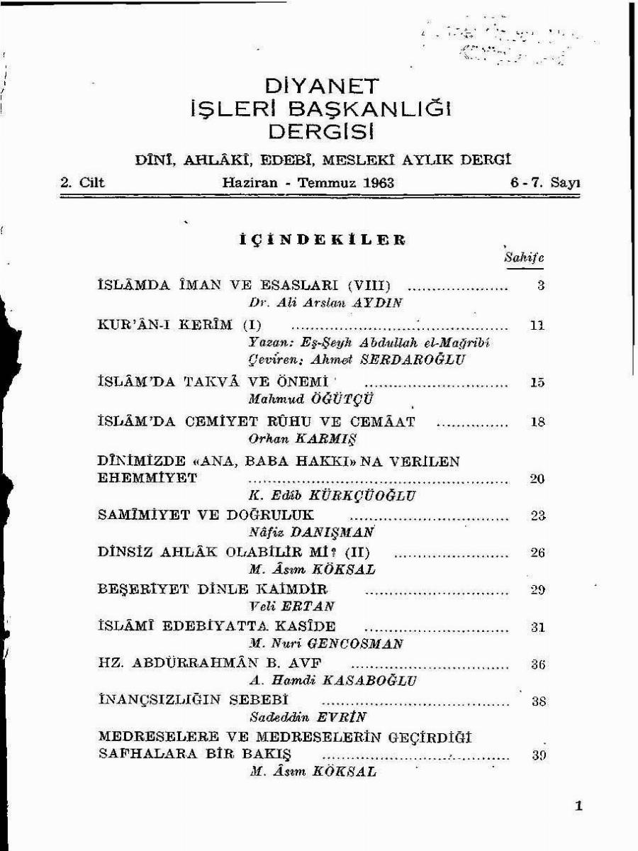 2. Cilt 6-7. Sayı Kapağı
