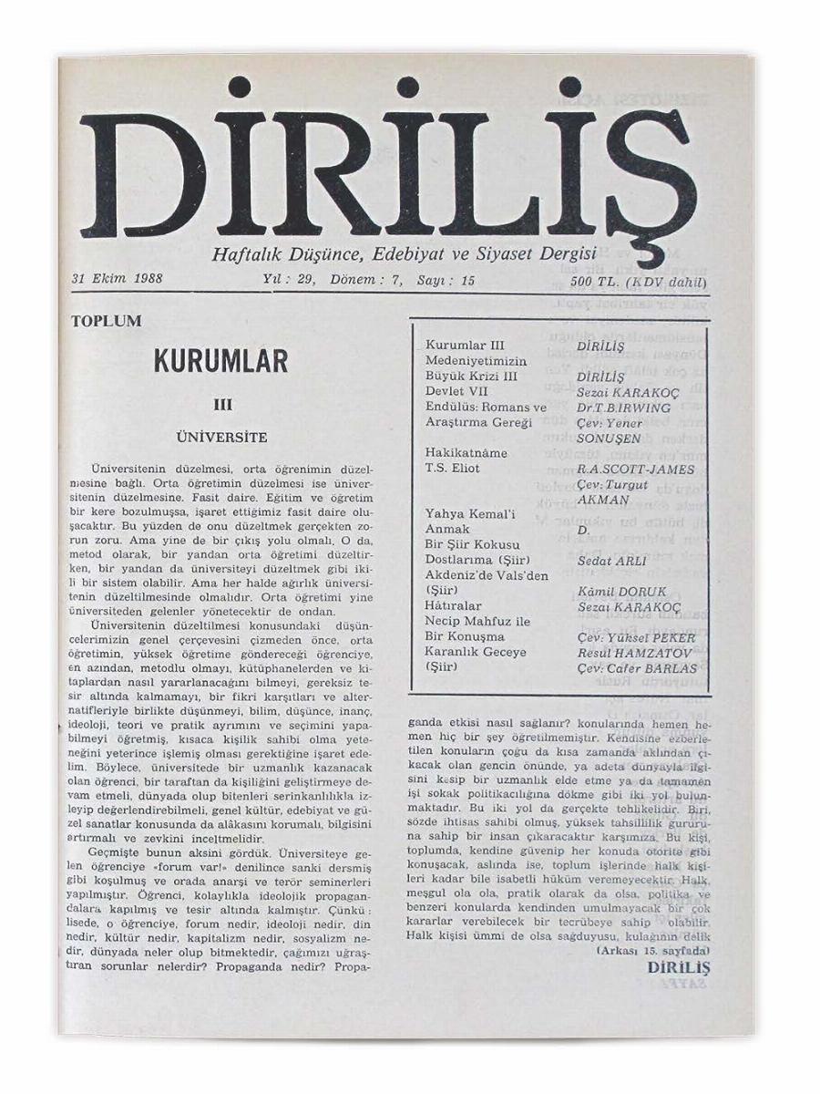 7. Cilt 15. Sayı Kapağı