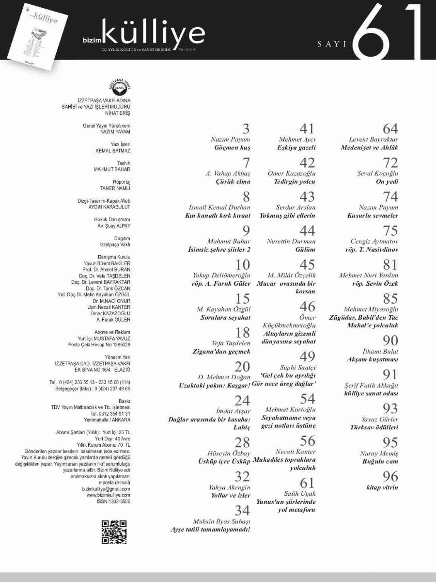 61. Sayı Kapağı