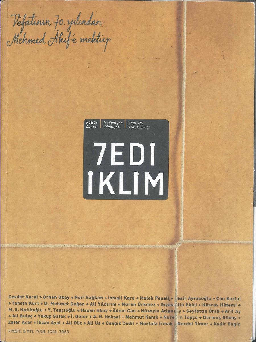 20. Cilt 201. Sayı Kapağı