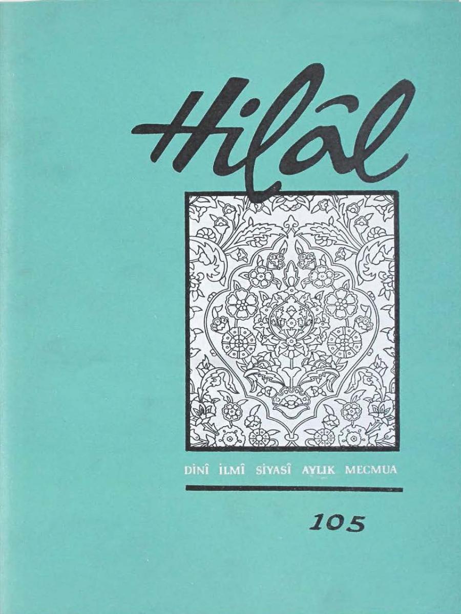 9. Cilt 105. Sayı Kapağı