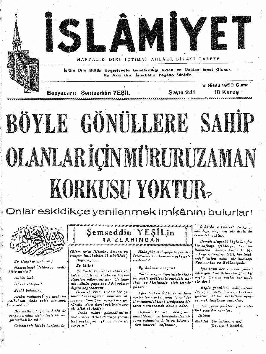 5. Cilt 241. Sayı Kapağı