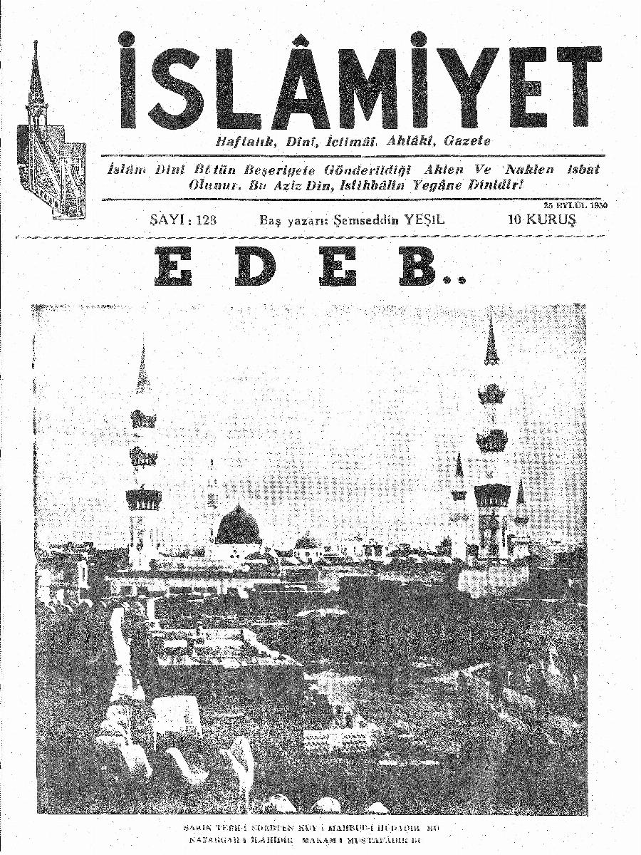 3. Cilt 128. Sayı Kapağı