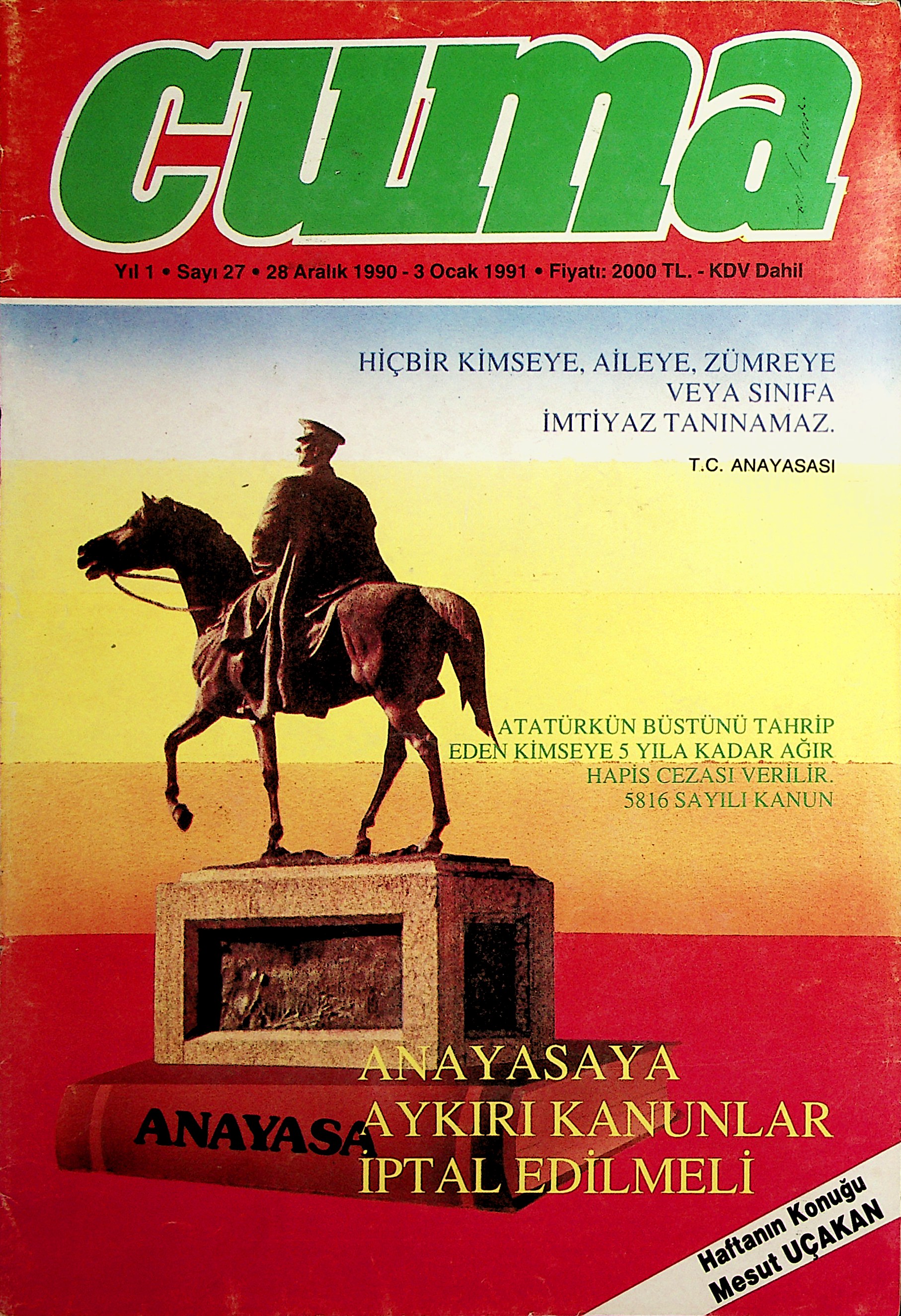 1. Cilt 27. Sayı Kapağı