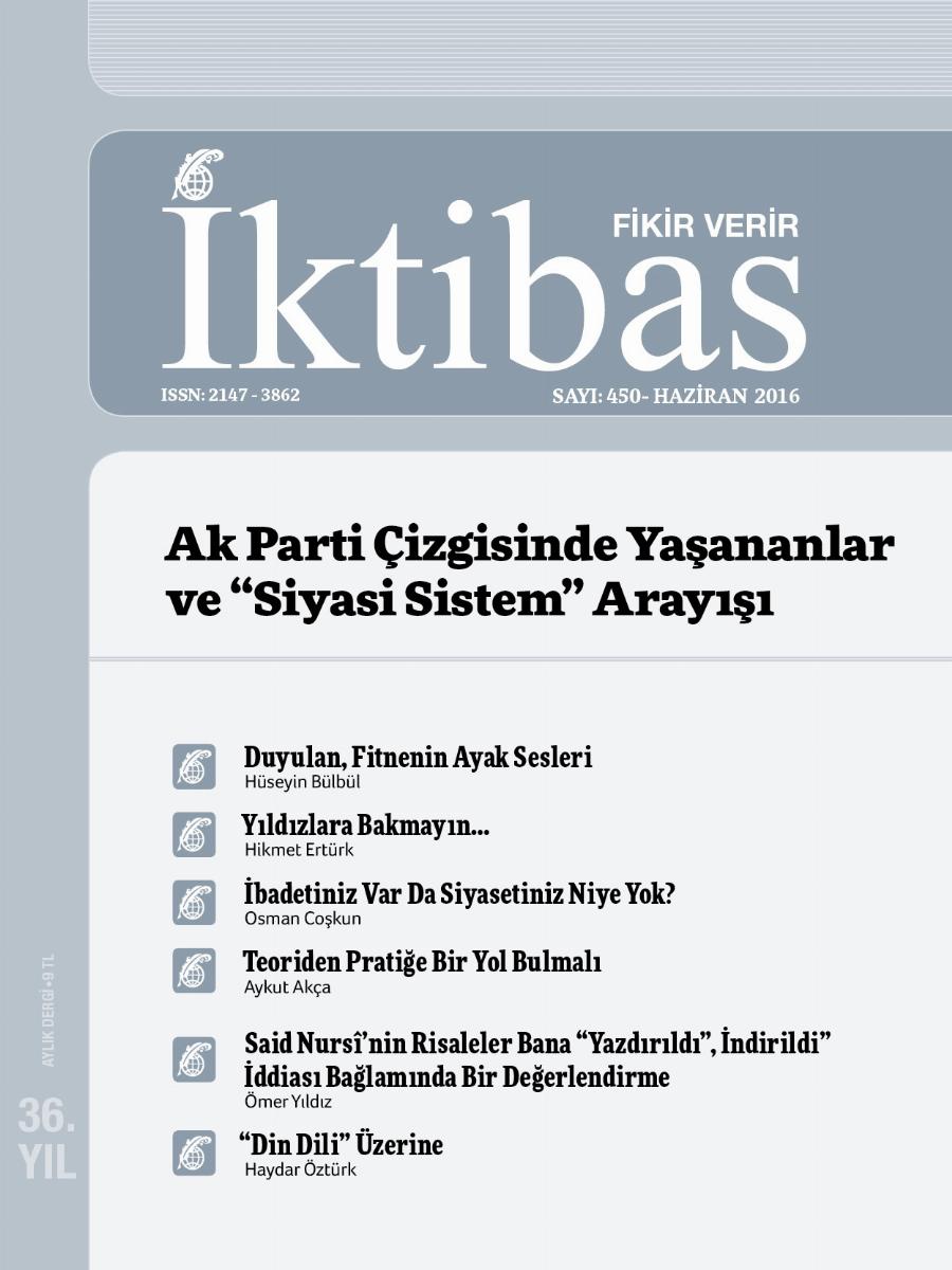 36. Cilt 450. Sayı Kapağı