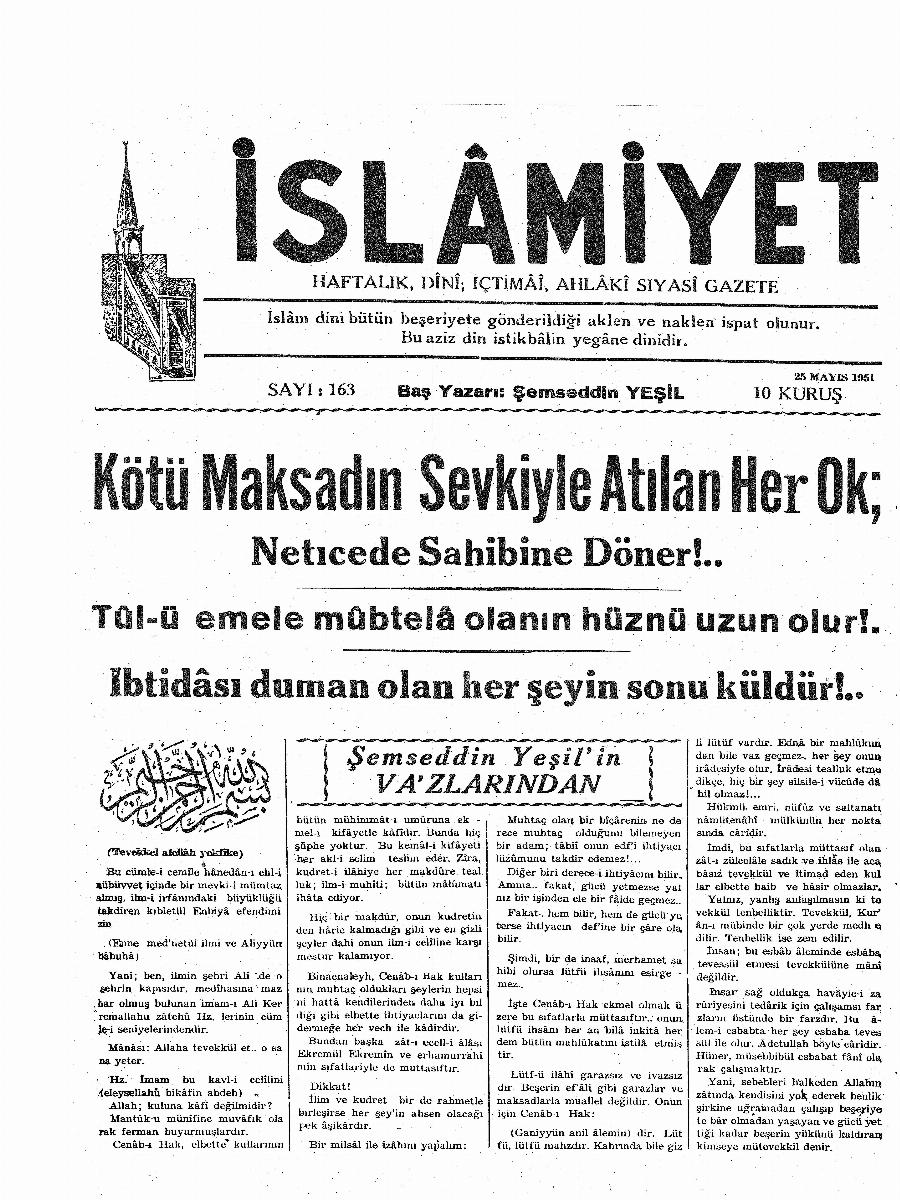 4. Cilt 163. Sayı Kapağı