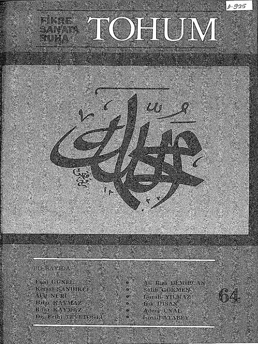 6. Cilt 64. Sayı Kapağı