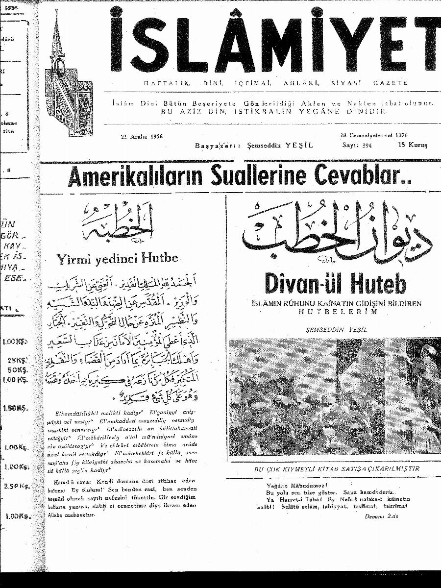 8. Cilt 394. Sayı Kapağı