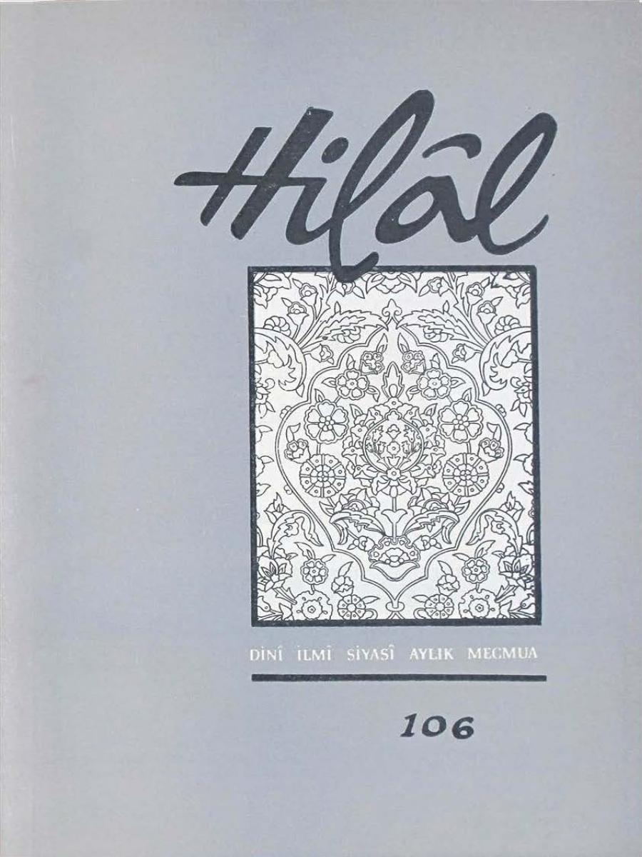 9. Cilt 106. Sayı Kapağı