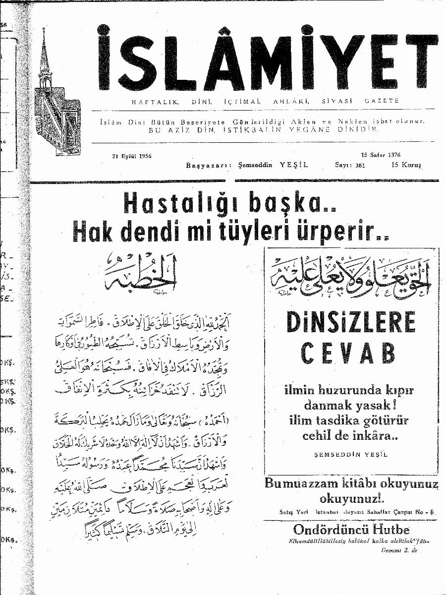 8. Cilt 381. Sayı Kapağı