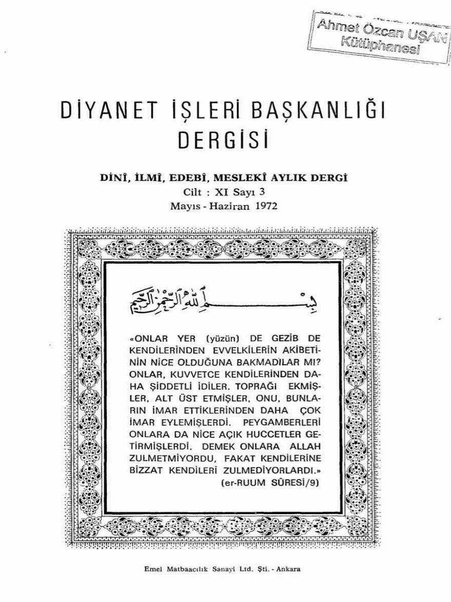 11. Cilt 3. Sayı Kapağı