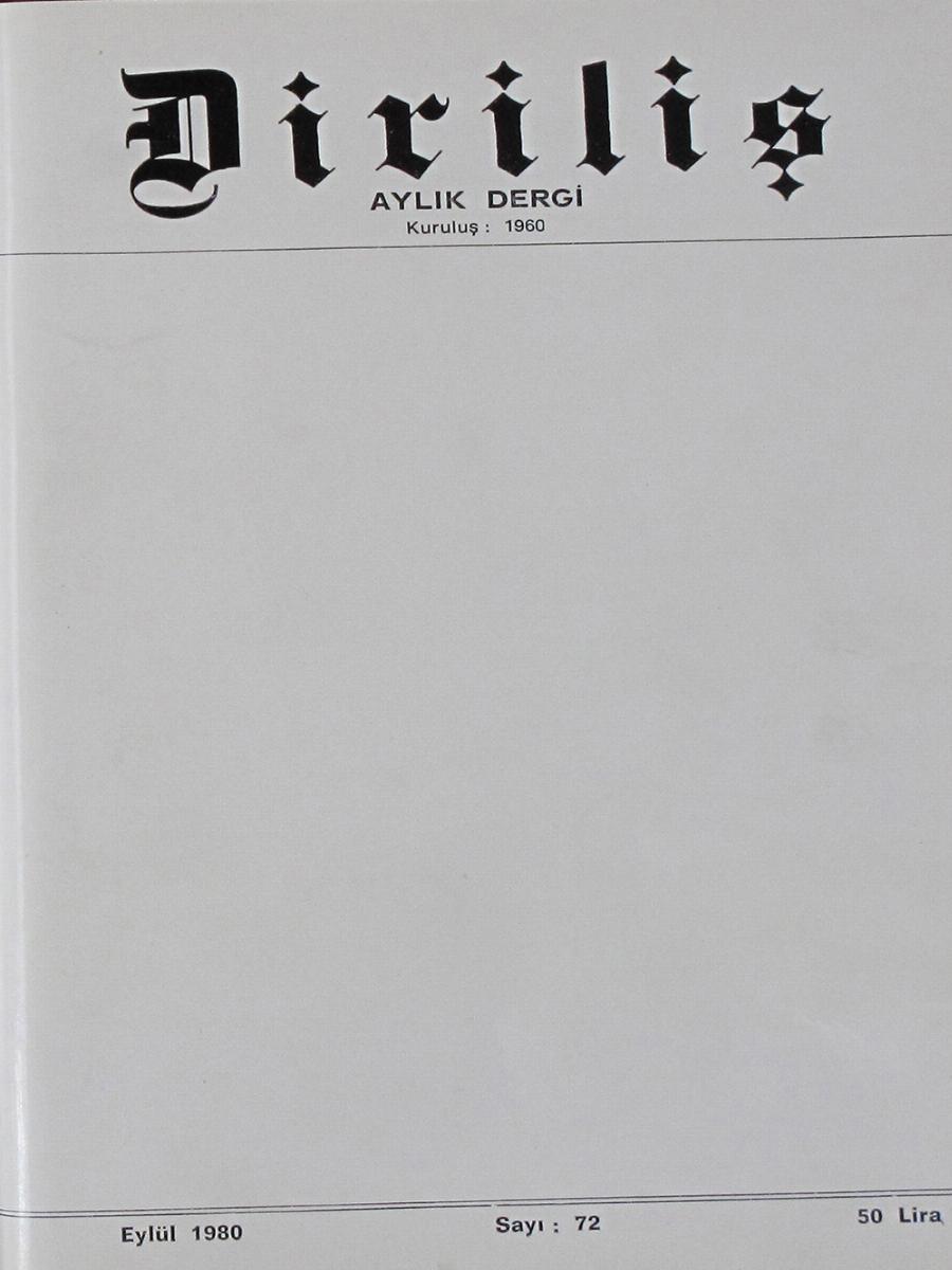 5. Cilt 72. Sayı Kapağı