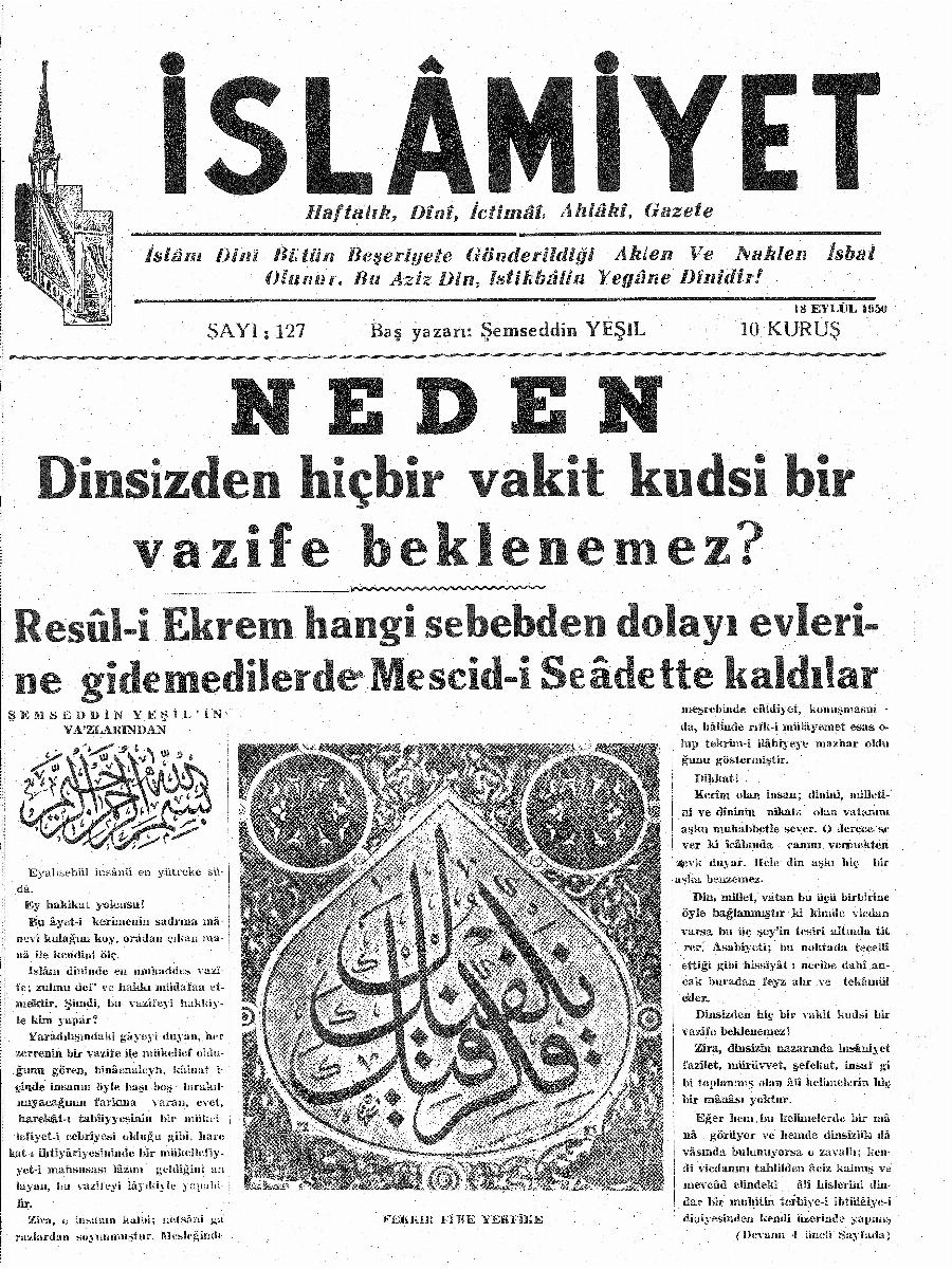 3. Cilt 127. Sayı Kapağı