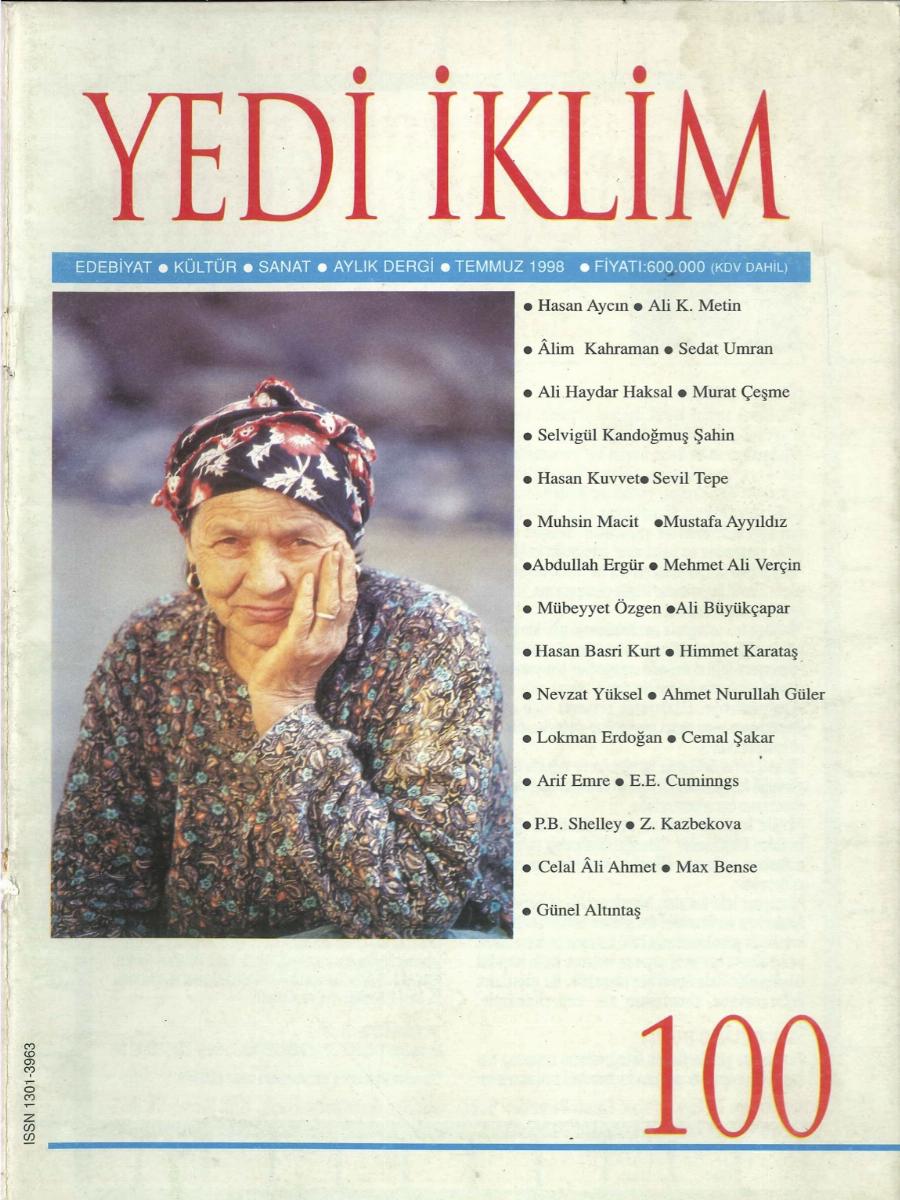 11. Cilt 100. Sayı Kapağı