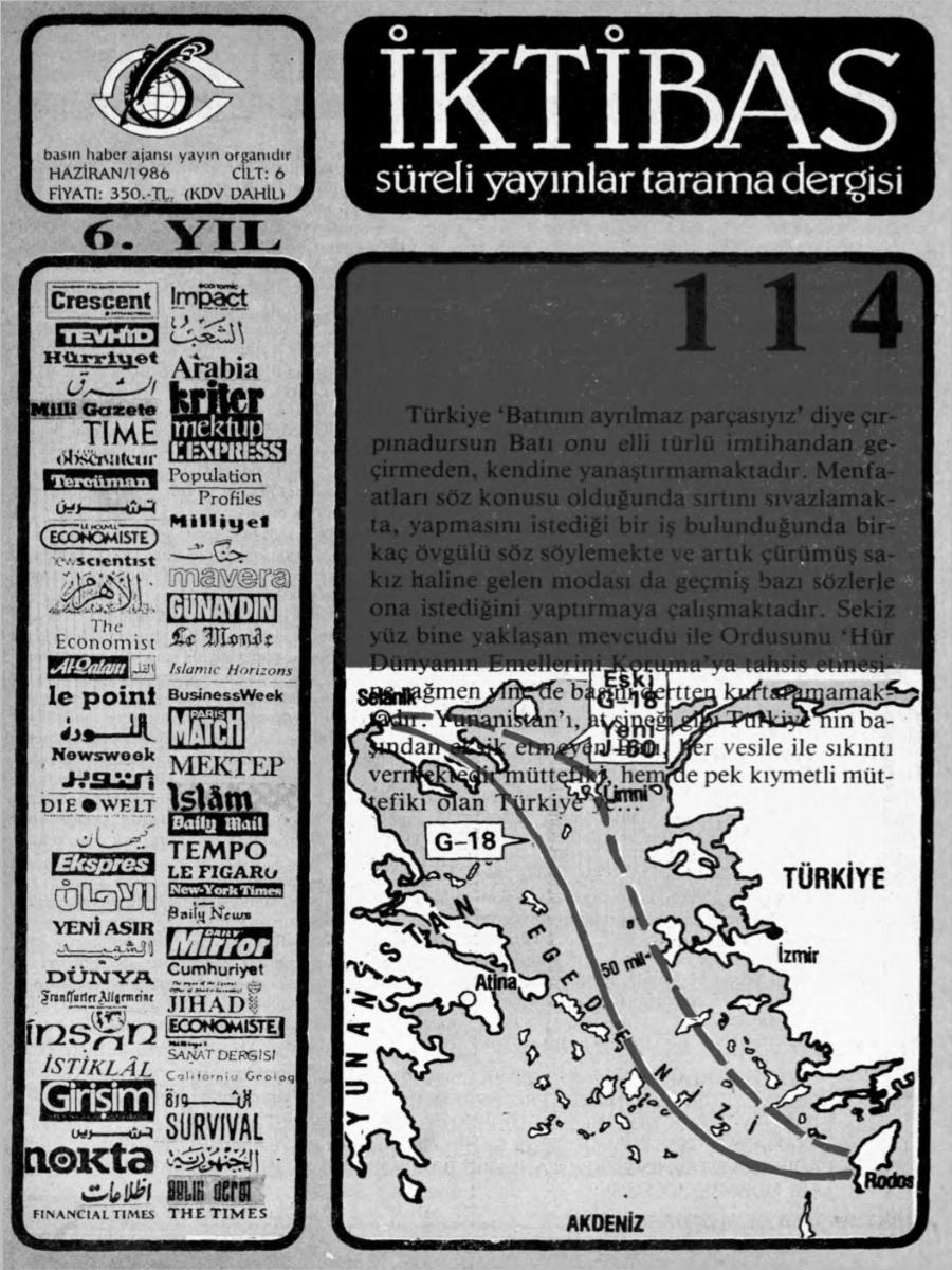 6. Cilt 114. Sayı Kapağı