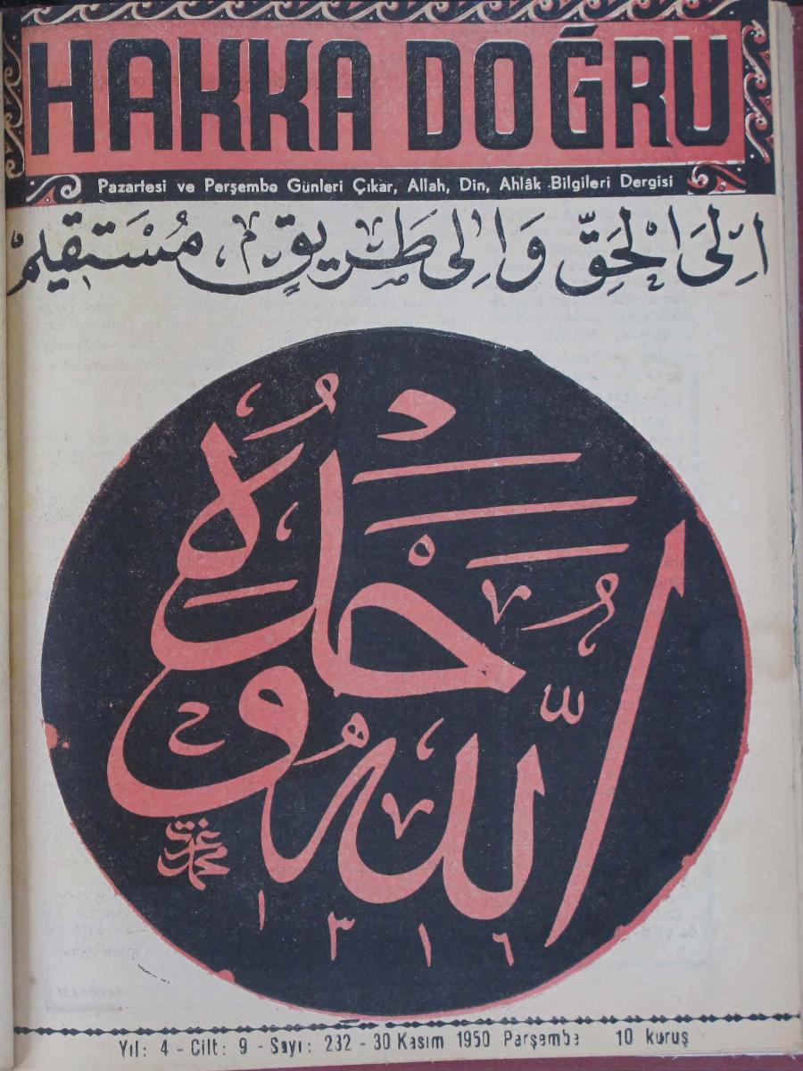 9. Cilt 232. Sayı Kapağı