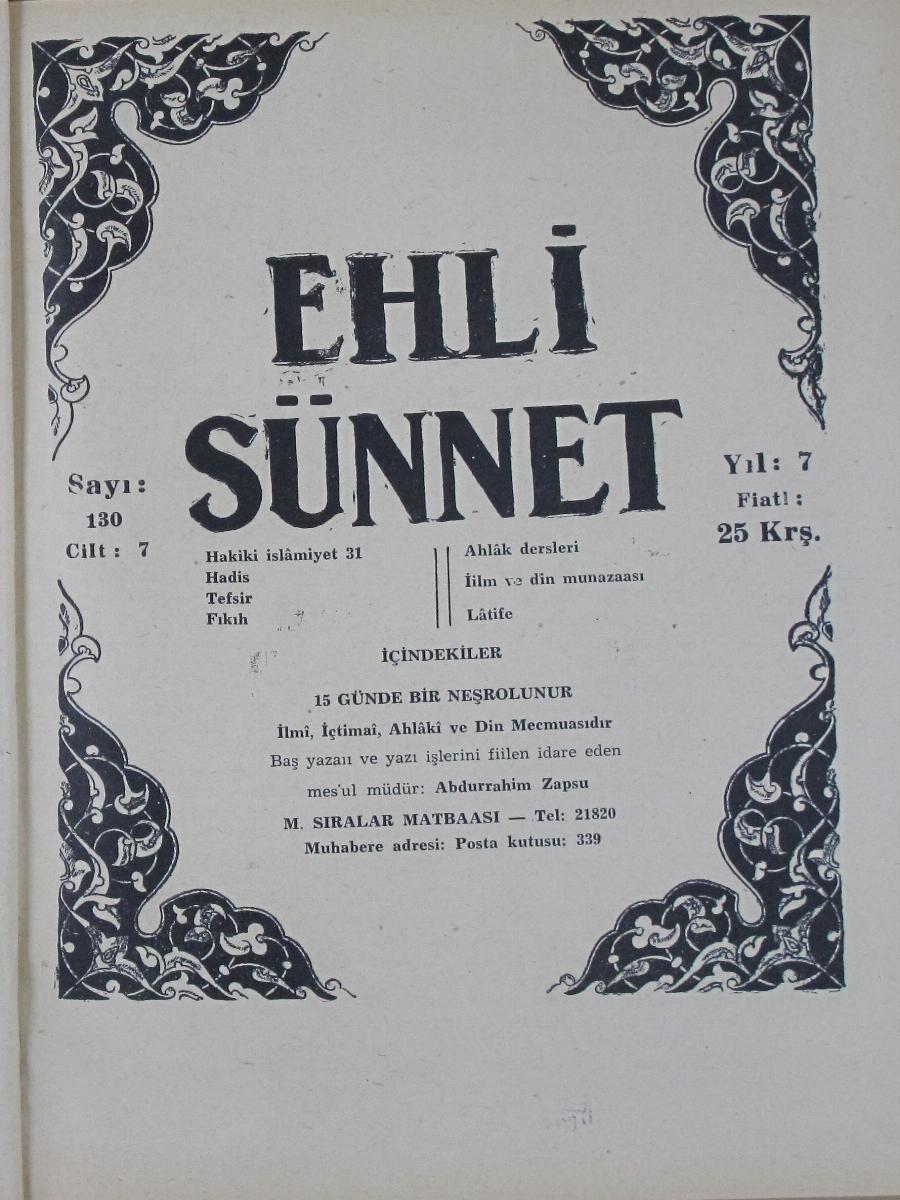 7. Cilt 130. Sayı Kapağı