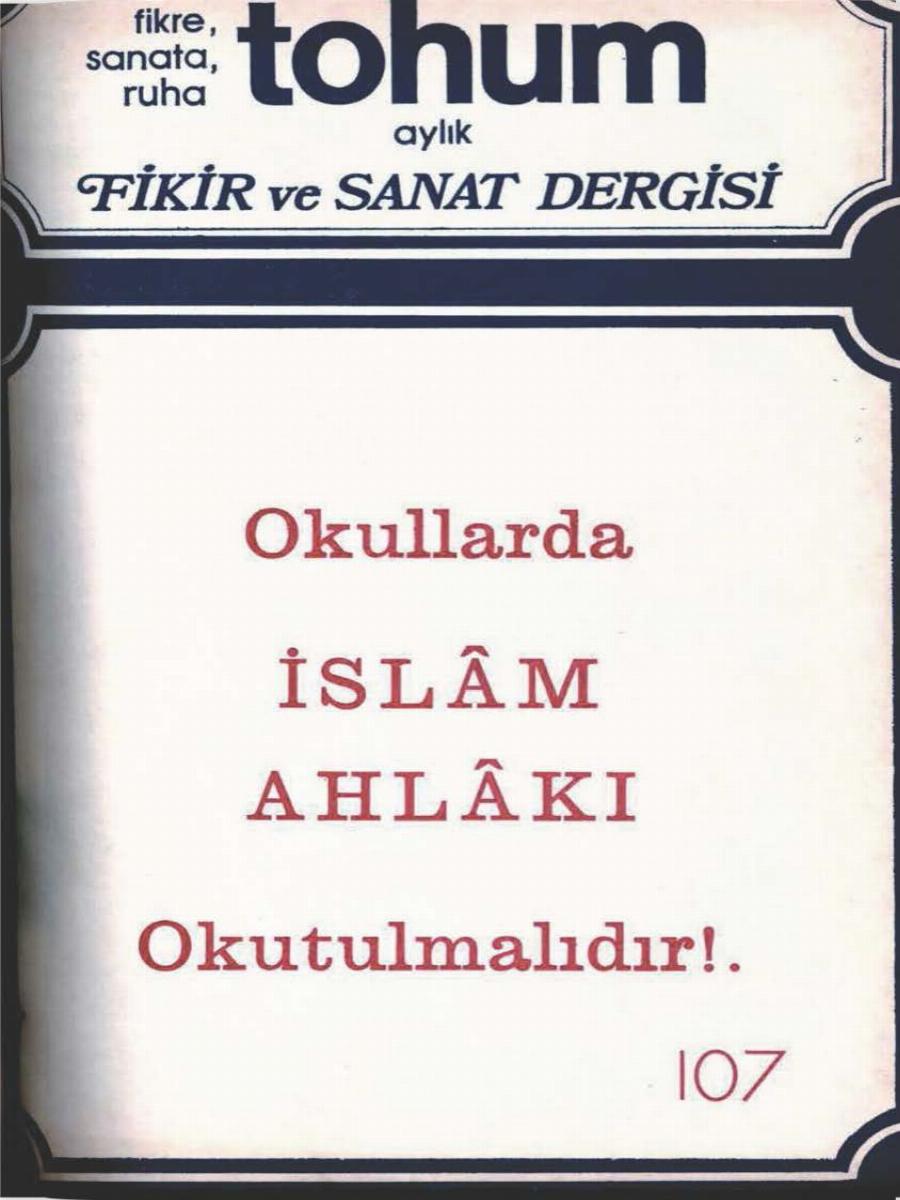 9. Cilt 107. Sayı Kapağı