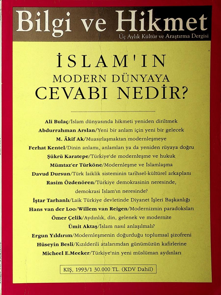 Bilgi ve Hikmet Kapak